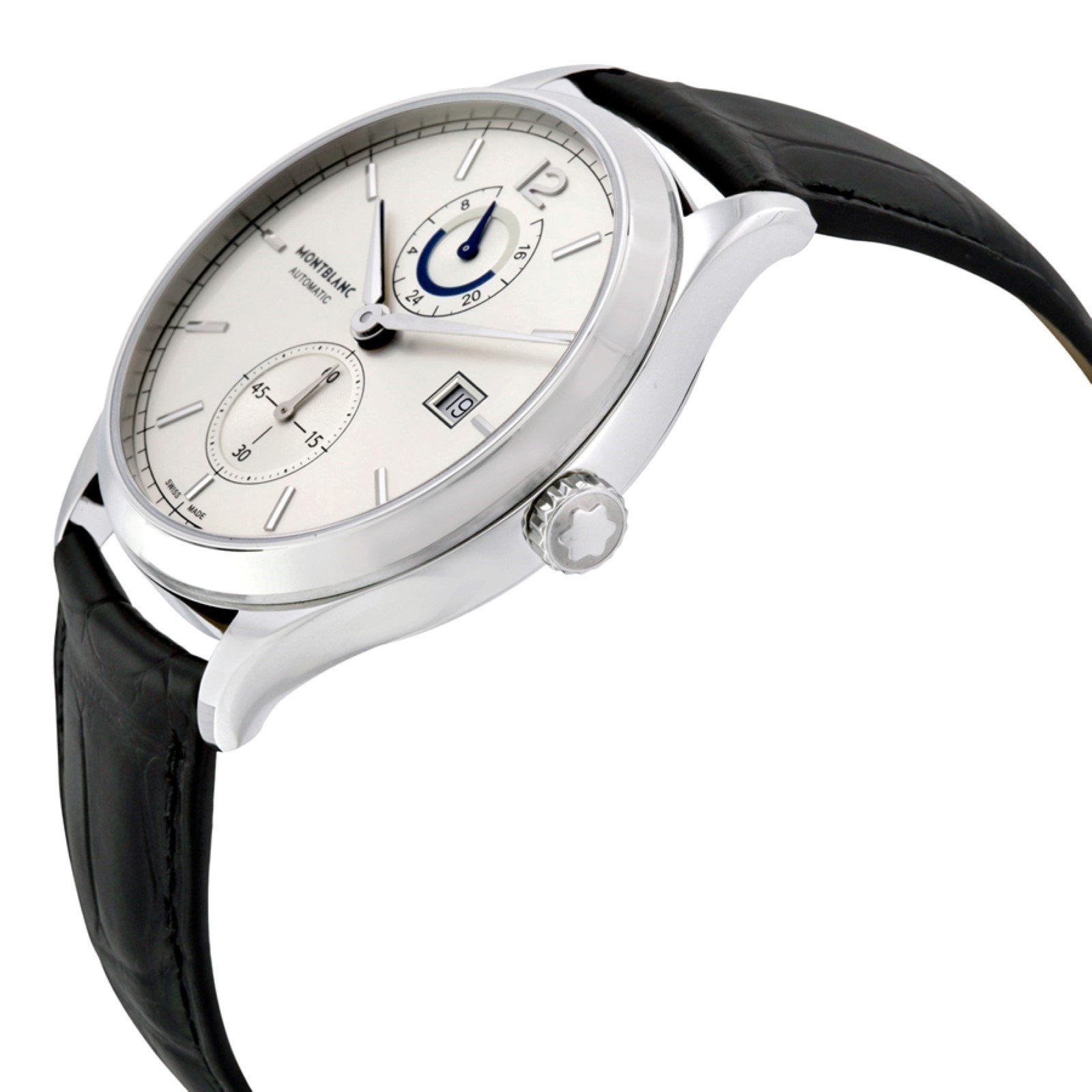Montblanc orologio Heritage Chronometrie Dual Time 41mm argento automatico acciaio 112540