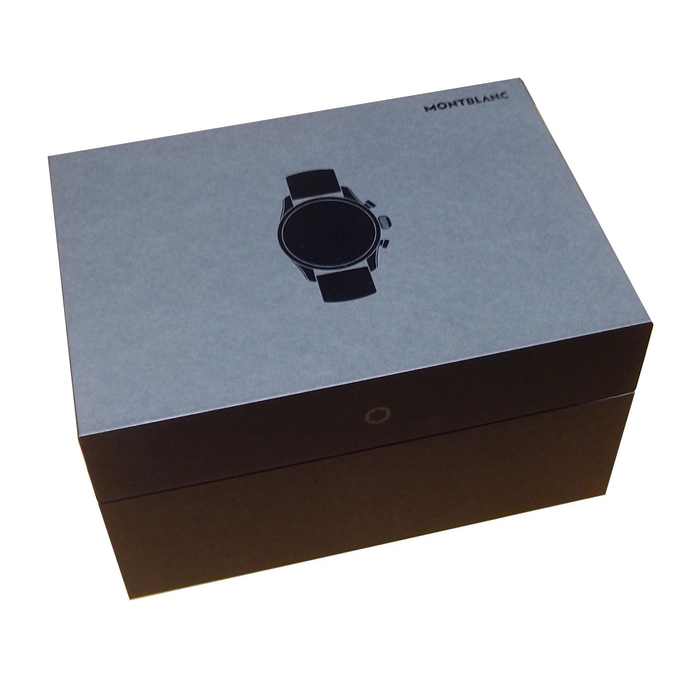 Montblanc orologio smartwatch Summit 3 42mm titanio e cinturino in caucciù 129267