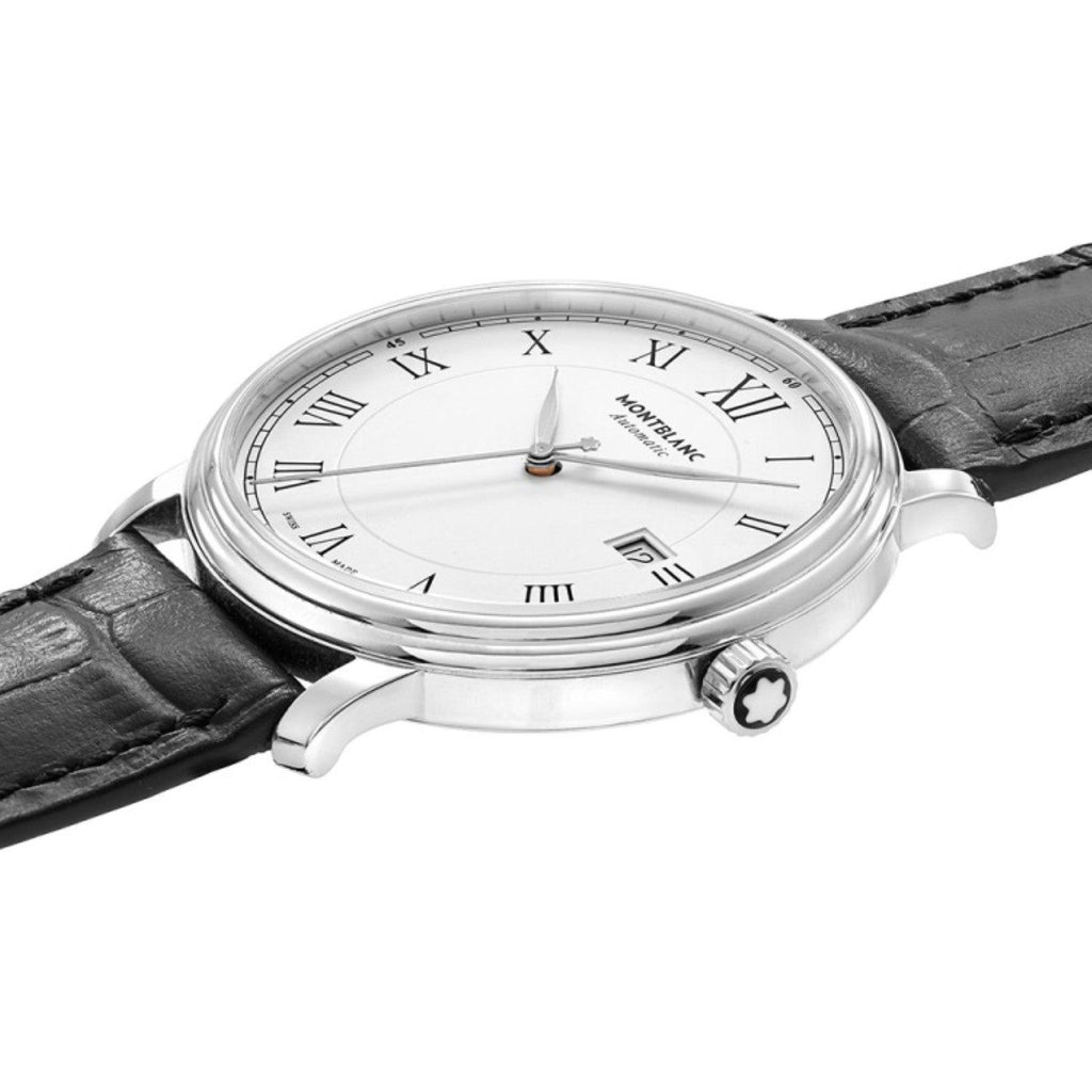 Montblanc orologio Tradition Date Automatic 40mm bianco automatico acciaio 112609