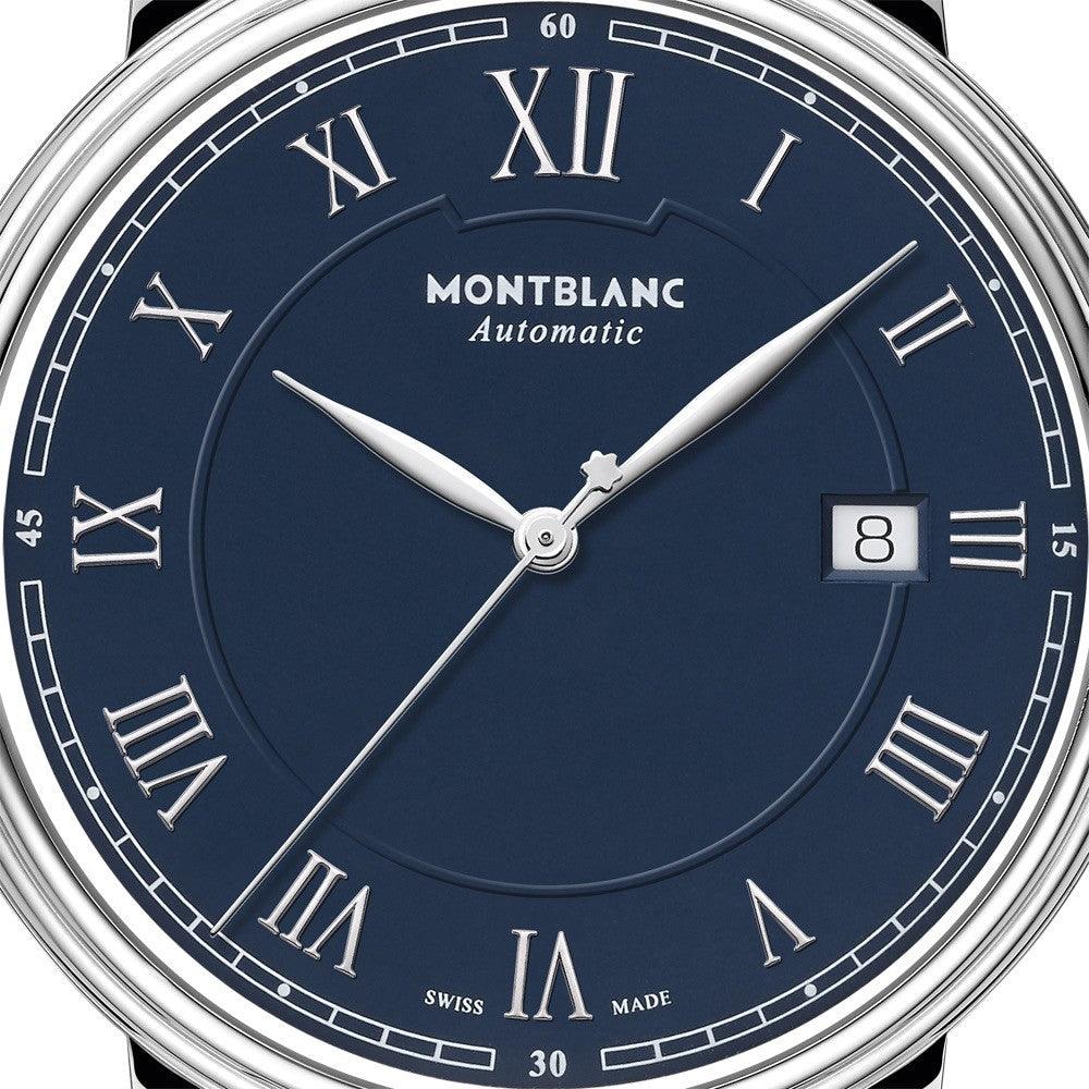 Montblanc orologio Tradition Date Automatic 40mm blu automatico acciaio 117830