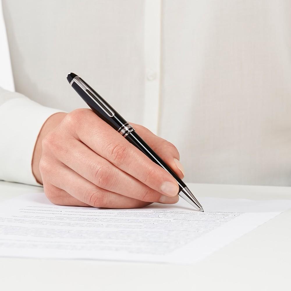 Montblanc penna a sfera Meisterstück Classique Platinum 2866 nuova referenza 132446