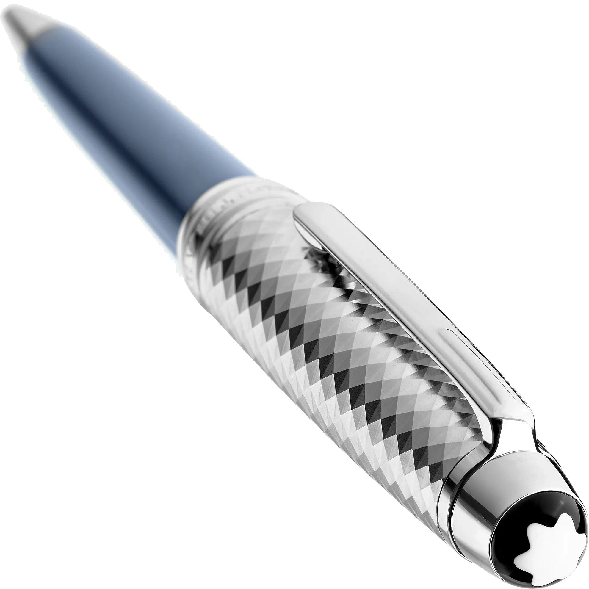 Montblanc penna a sfera Meisterstück Glacier Doué blu 129405