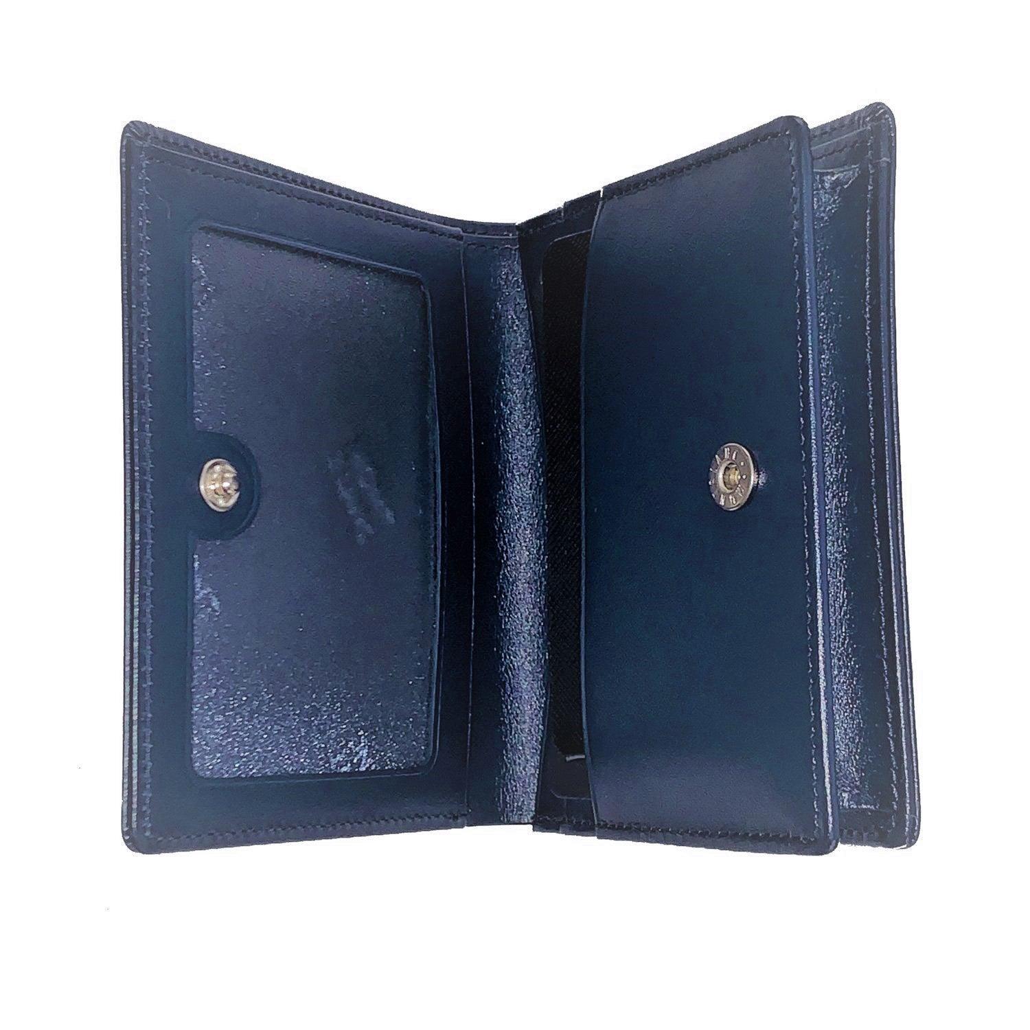 Montblanc porta biglietti da visita Meisterstück con scomparto banconote navy blue 126226