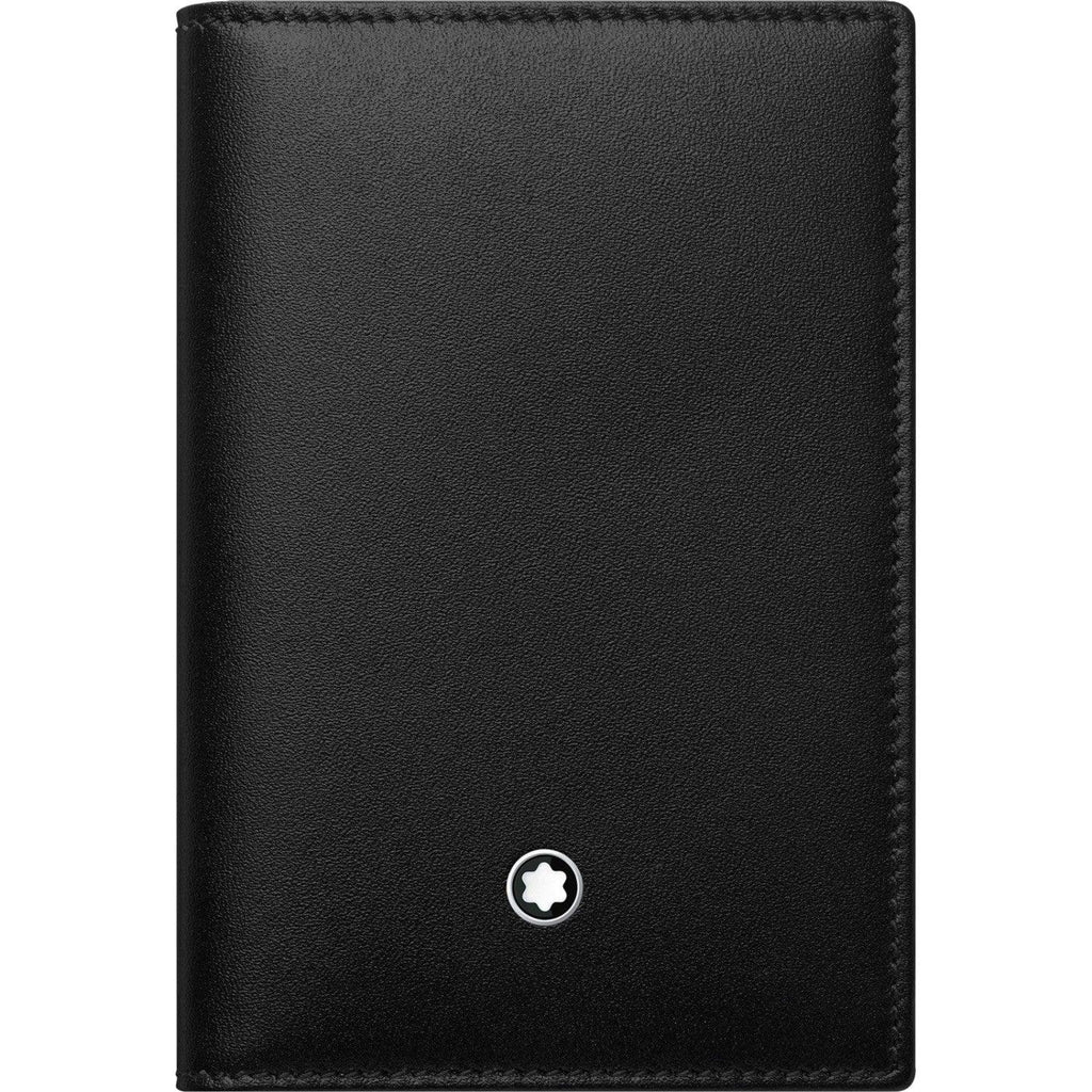Montblanc porta biglietti da visita Meisterstuck nero azzurro 118305