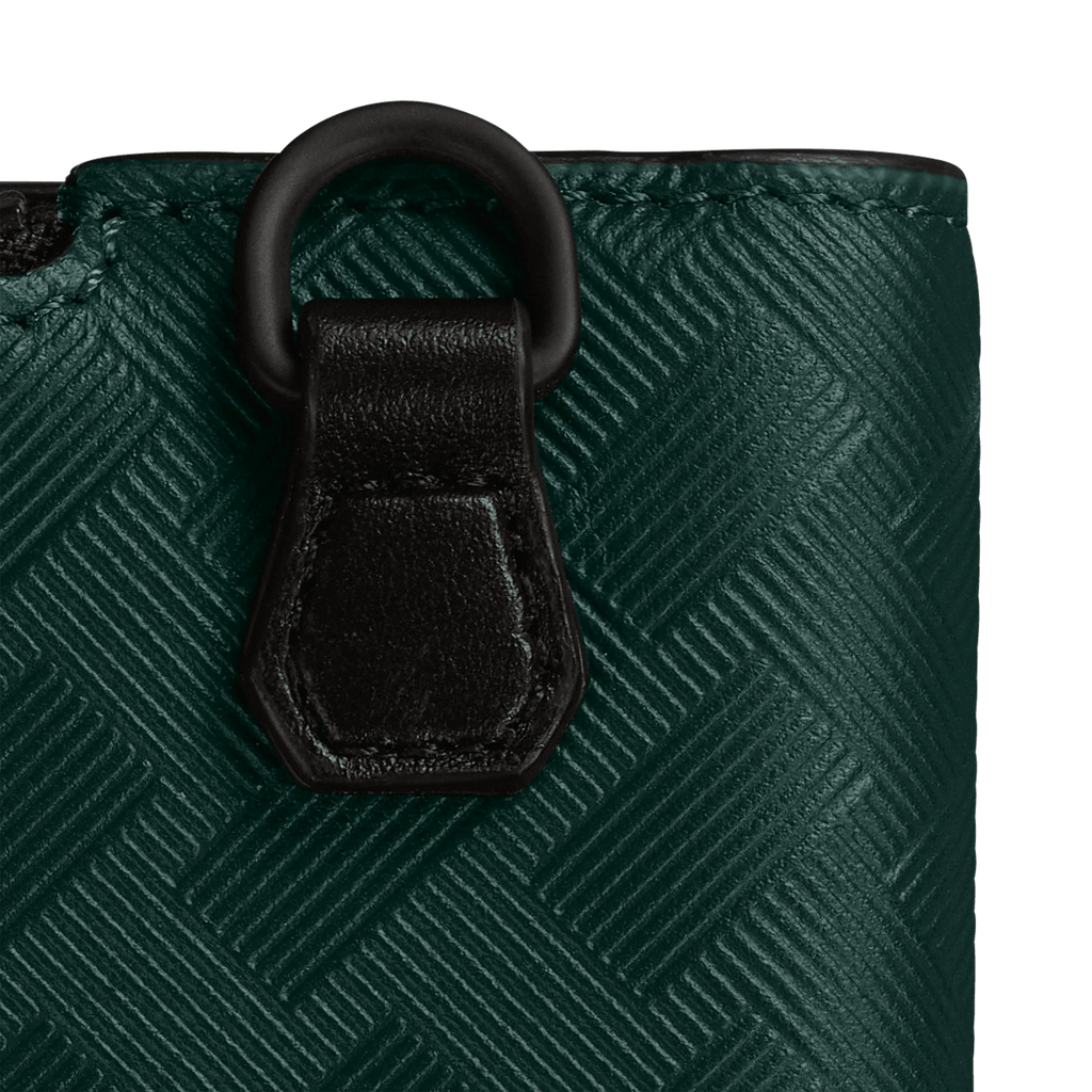 Montblanc porta carte di credito 3 scomparti con cerniera Montblanc Extreme 3.0 verde 130461