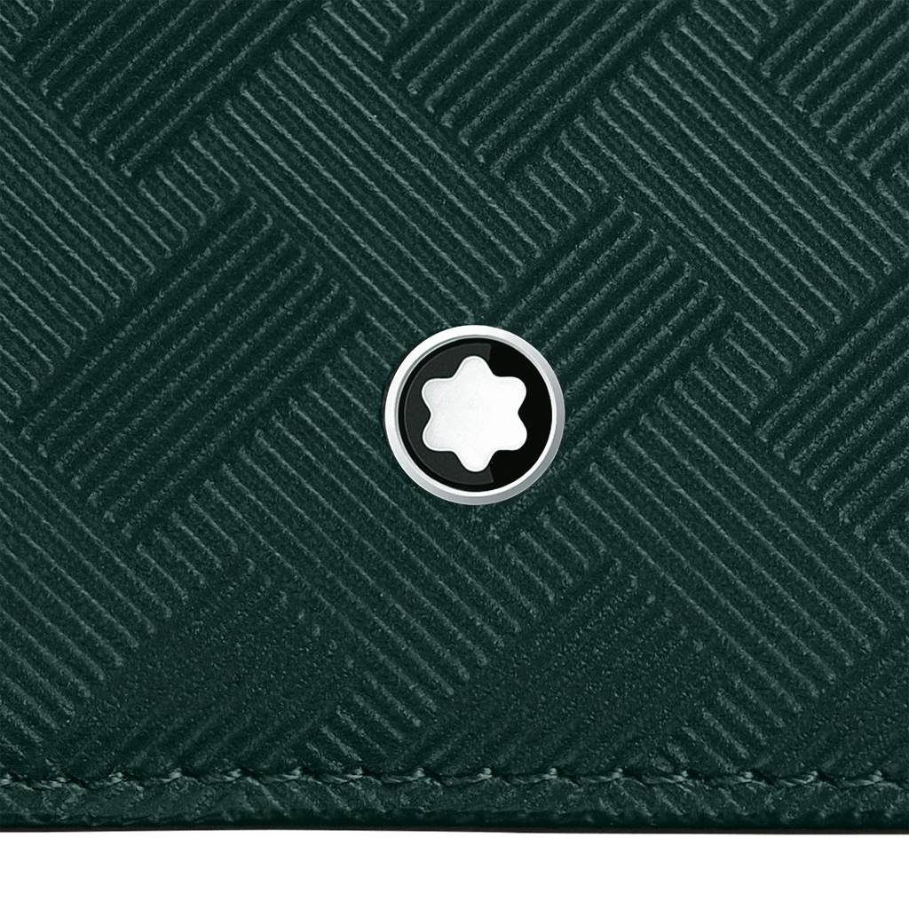 Montblanc porta carte di credito 3 scomparti con cerniera Montblanc Extreme 3.0 verde 130461