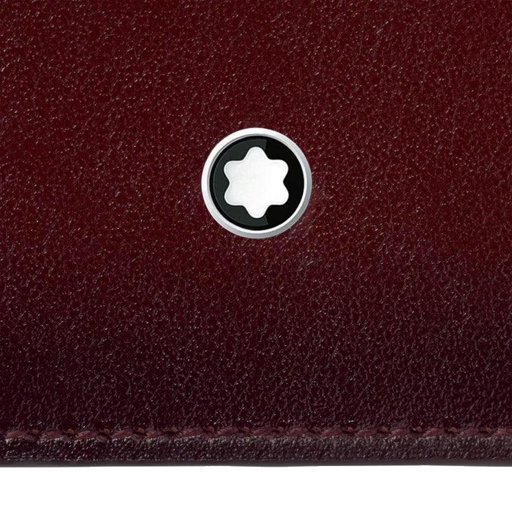 Montblanc porta carte di credito 6 scomparti Meisterstück bordeaux 131685