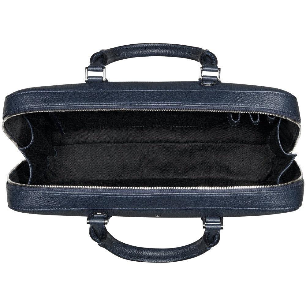 Montblanc porta documenti sottile Meisterstuck Soft Grain blu 116733