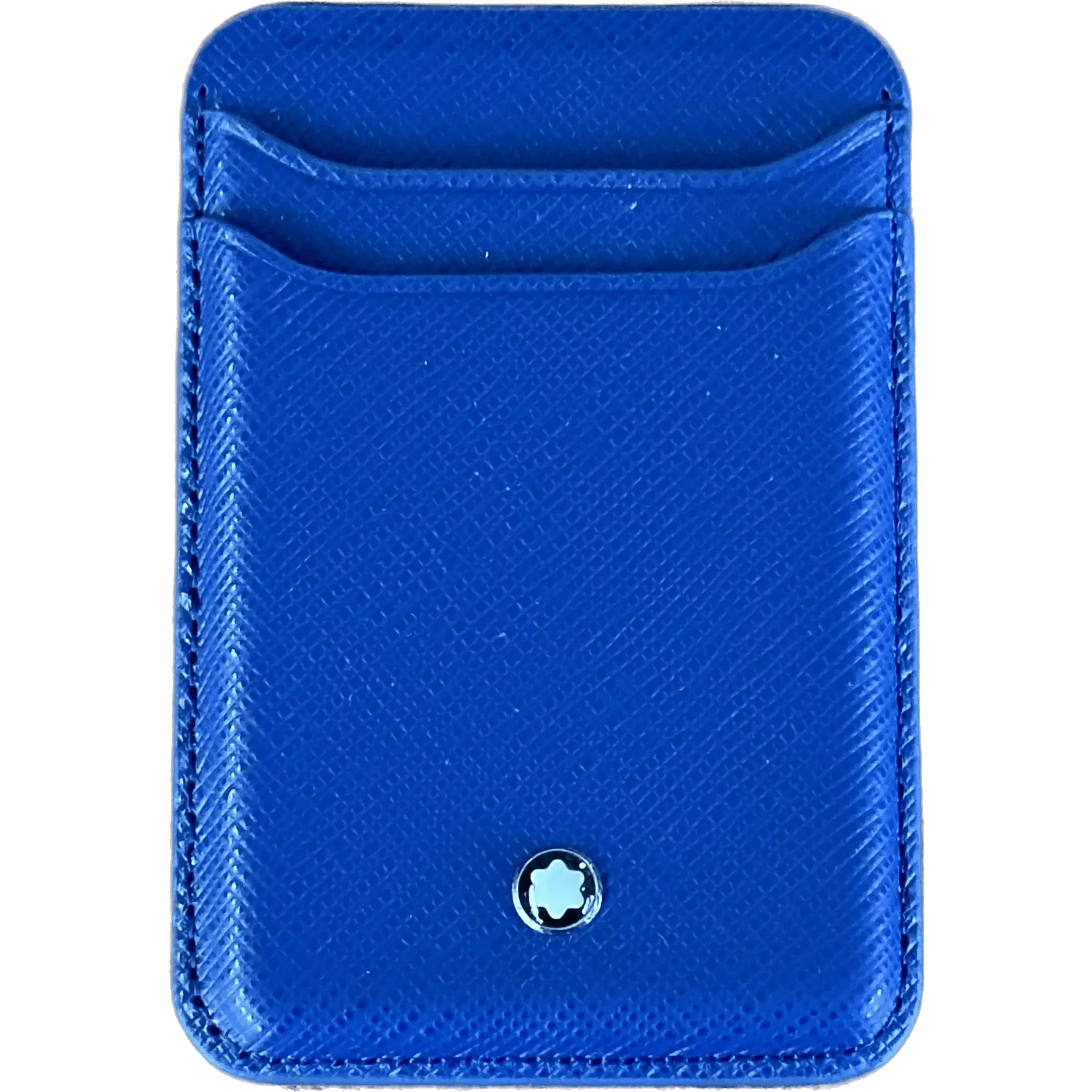 Montblanc portacarte 2 scomparti per iPhone con Apple MagSafe Sartorial blu 130815