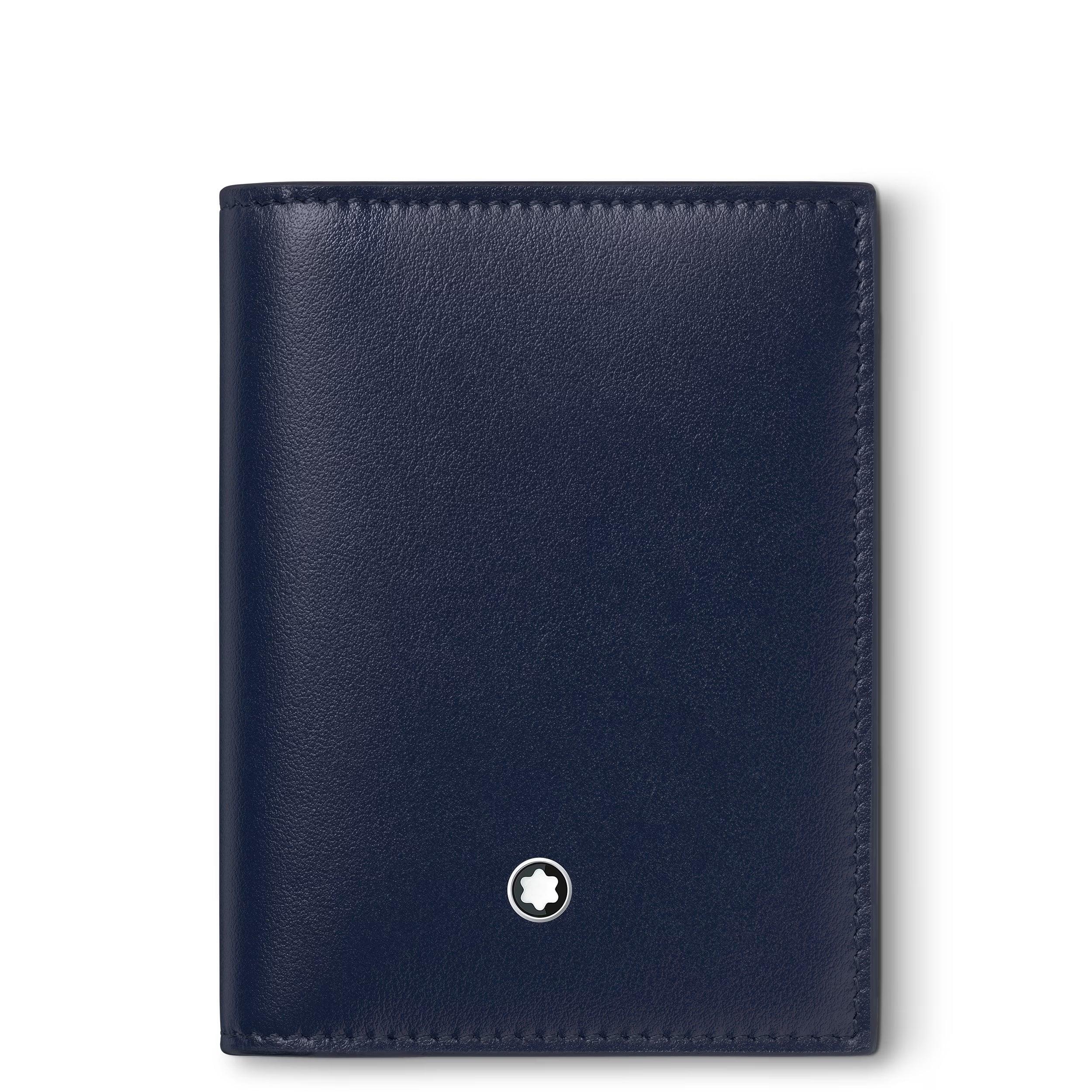 Montblanc portacarte Meisterstück 4cc Ink blue 131693