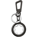 Montblanc portachiavi con emblema girevole Meisterstück grigio finitura rutenio 128744