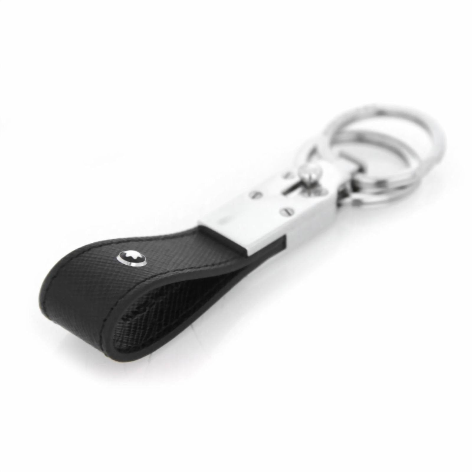 Montblanc portachiavi con passante e 2 anelli Sartorial nero 114627