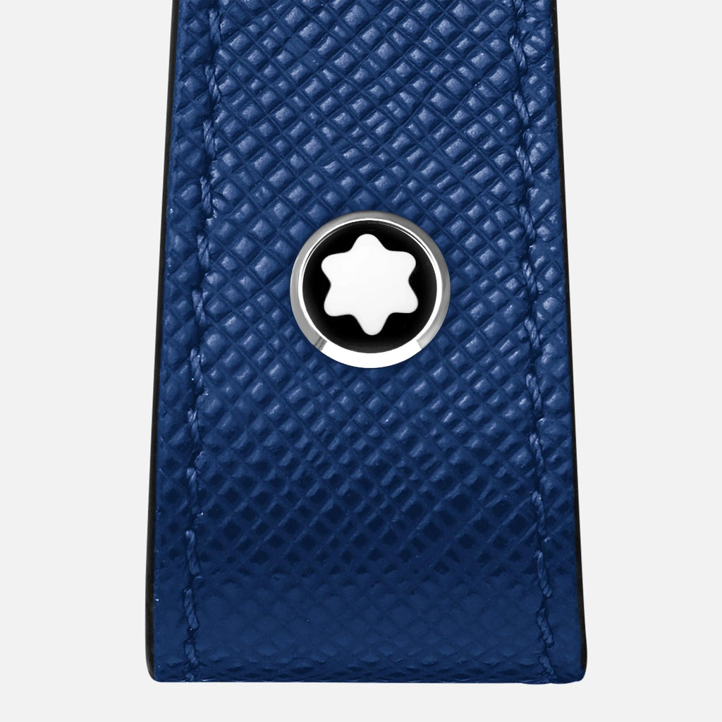 Montblanc portachiavi con passante Montblanc Sartorial blu 130817