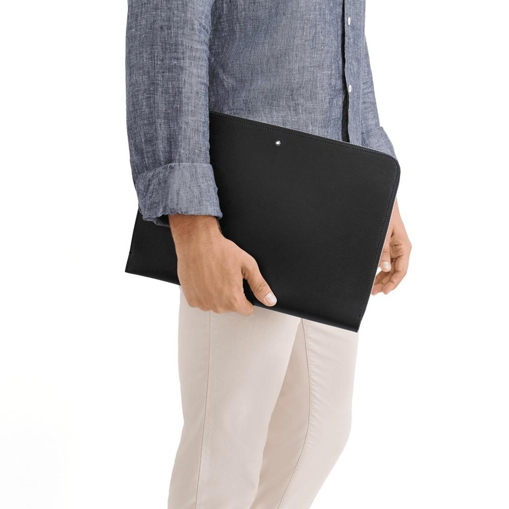 Montblanc portadocumenti con cerniera Montblanc Sartorial nero 124180