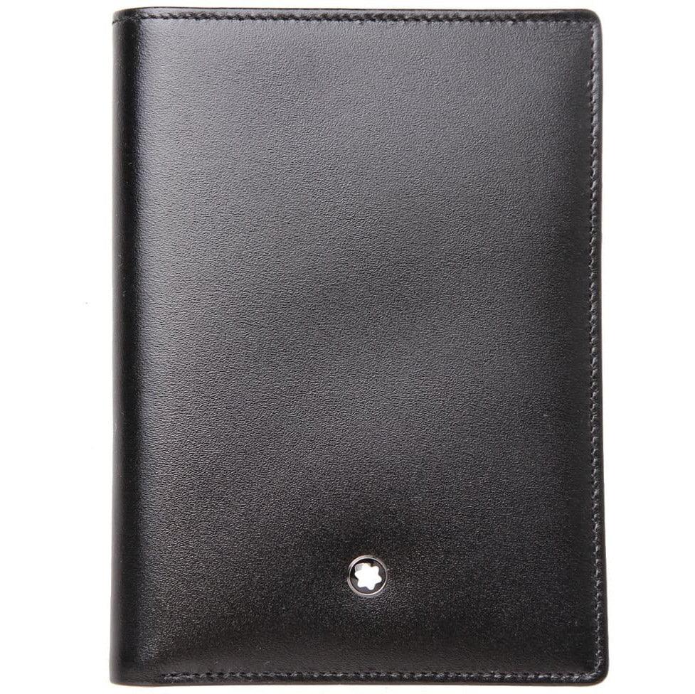 Montblanc portafoglio 11 scomparti con porta documento di identità Meisterstück nero 35799