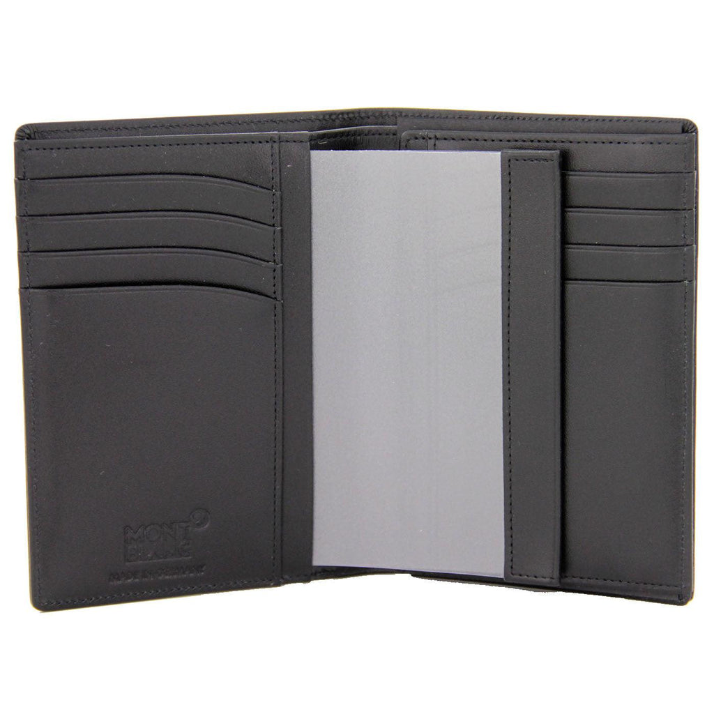 Montblanc portafoglio 11 scomparti con porta documento di identità Meisterstück nero 35799