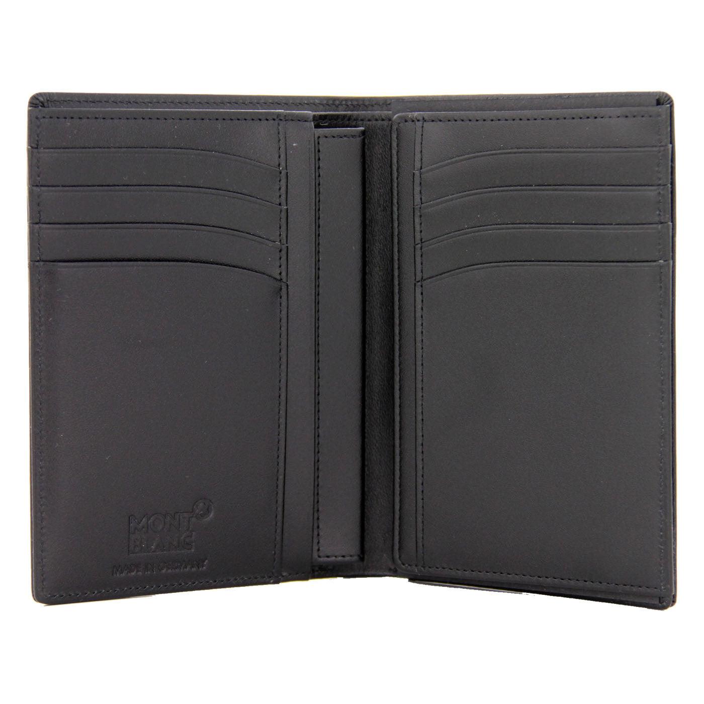 Montblanc portafoglio 11 scomparti con porta documento di identità Meisterstück nero 35799