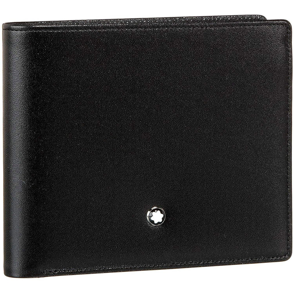 Montblanc portafoglio 11 scomparti con tasca trasparente Meisterstück nero 7162
