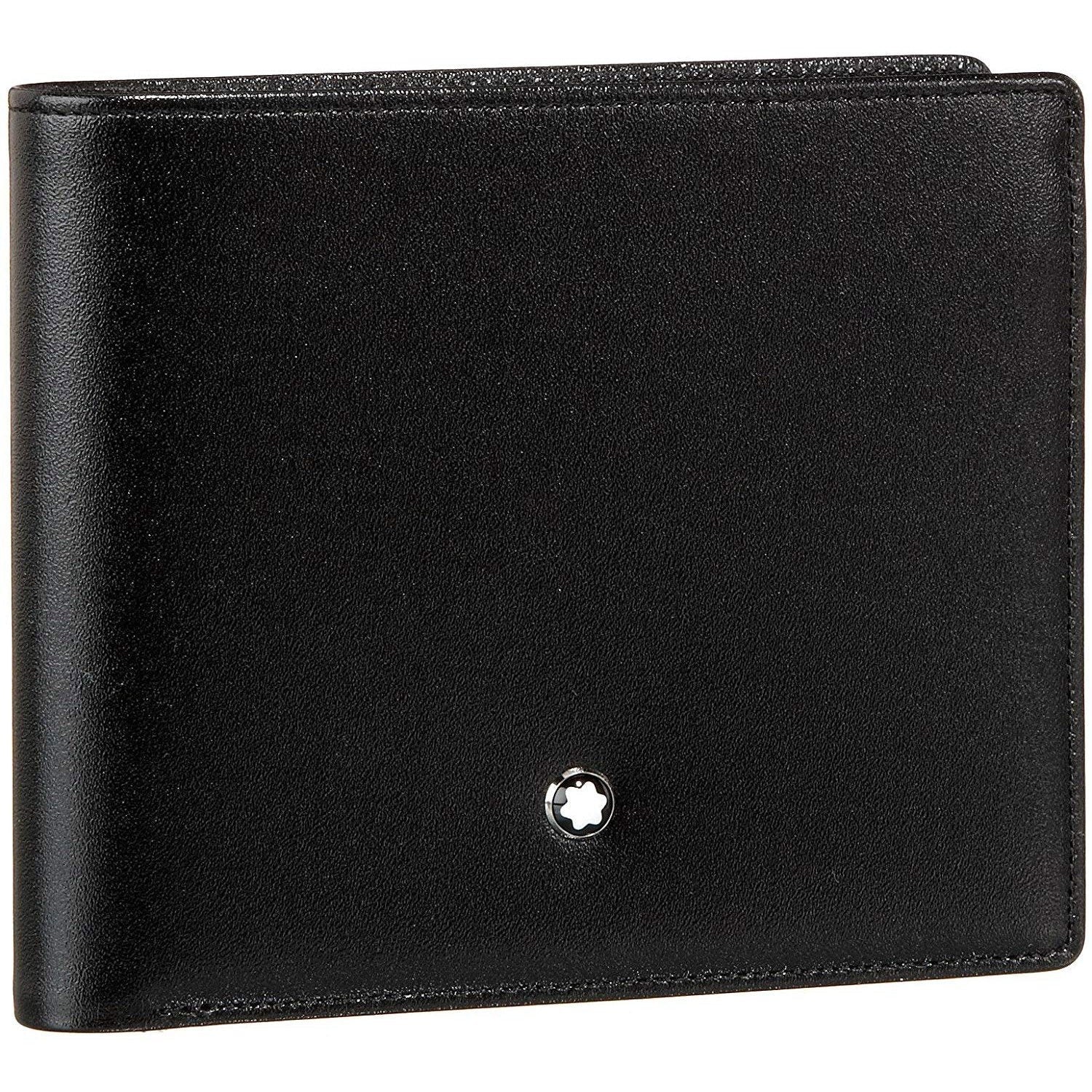 Montblanc portafoglio 11 scomparti con tasca trasparente Meisterstück nero 7162