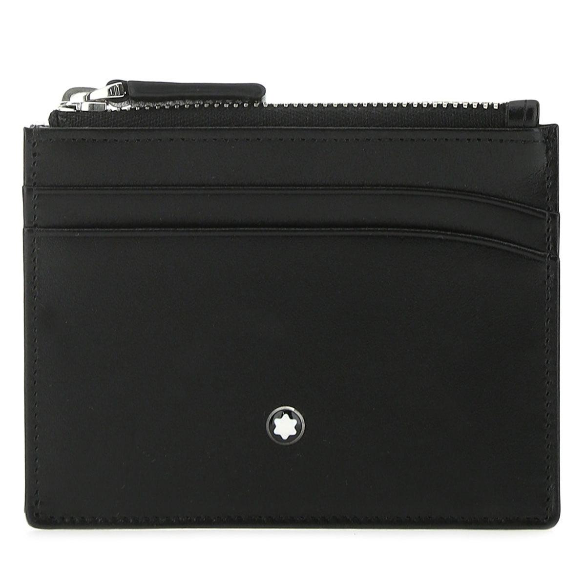 Montblanc portafoglio 4 scomparti con cerniera Meisterstück nero 126223