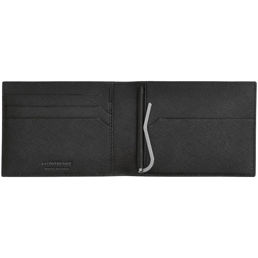 Montblanc portafoglio 4 scomparti con fermasoldi Sartorial nero 113221