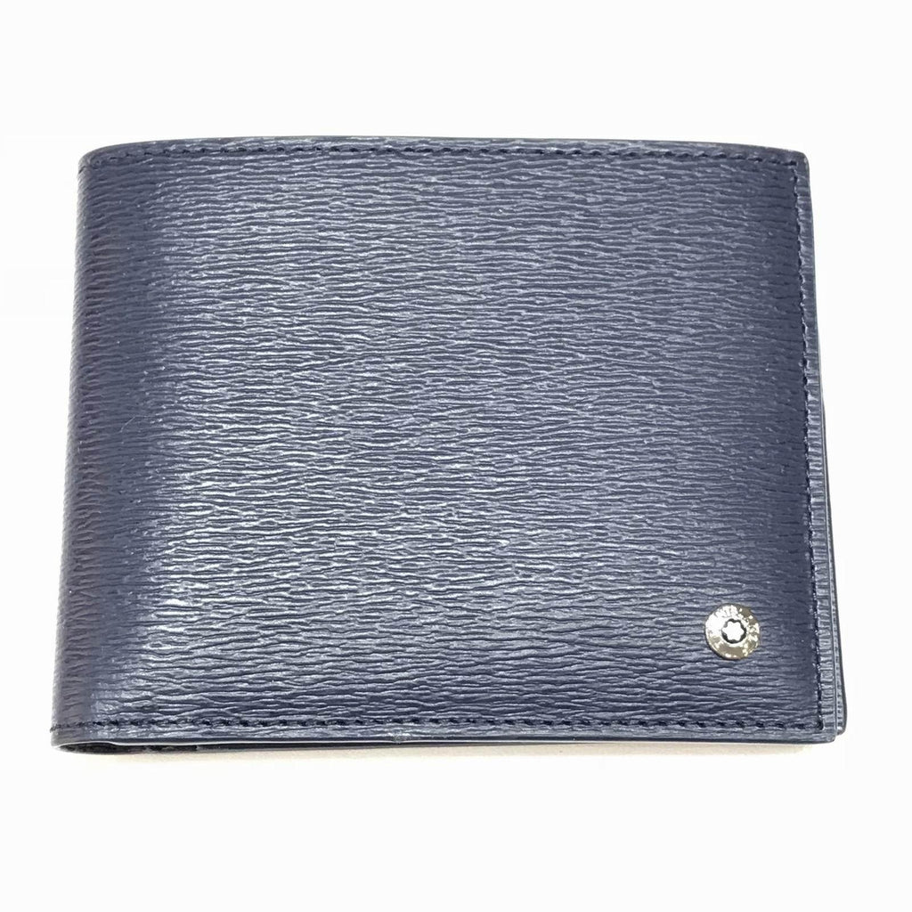 Montblanc portafoglio 6 scomparti 4810 Westside blu 118653