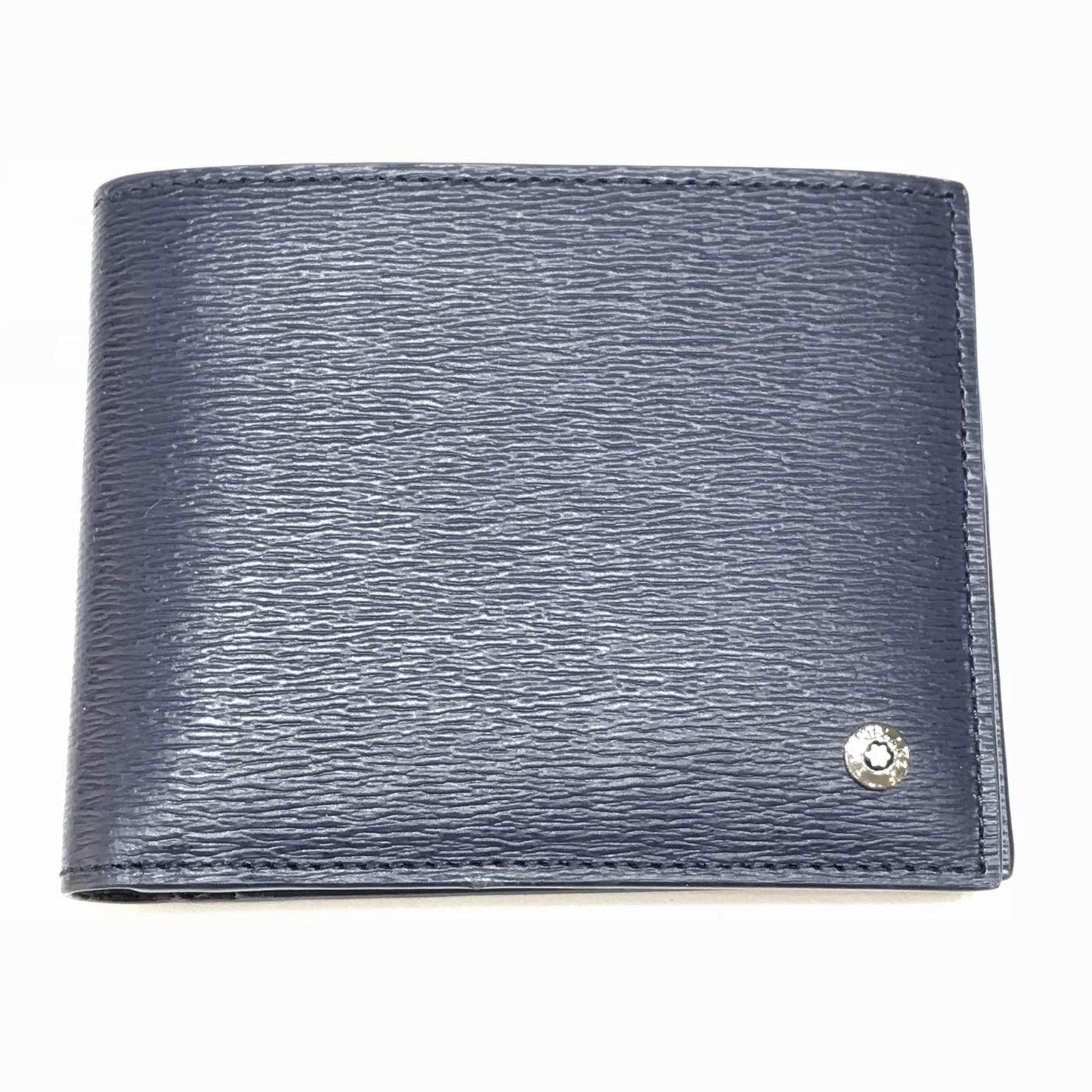 Montblanc portafoglio 6 scomparti 4810 Westside blu 118653