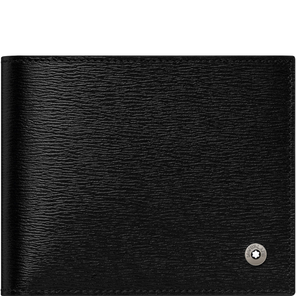 Montblanc portafoglio 6 scomparti con 2 tasche trasparenti 4810 Westside nero 114688