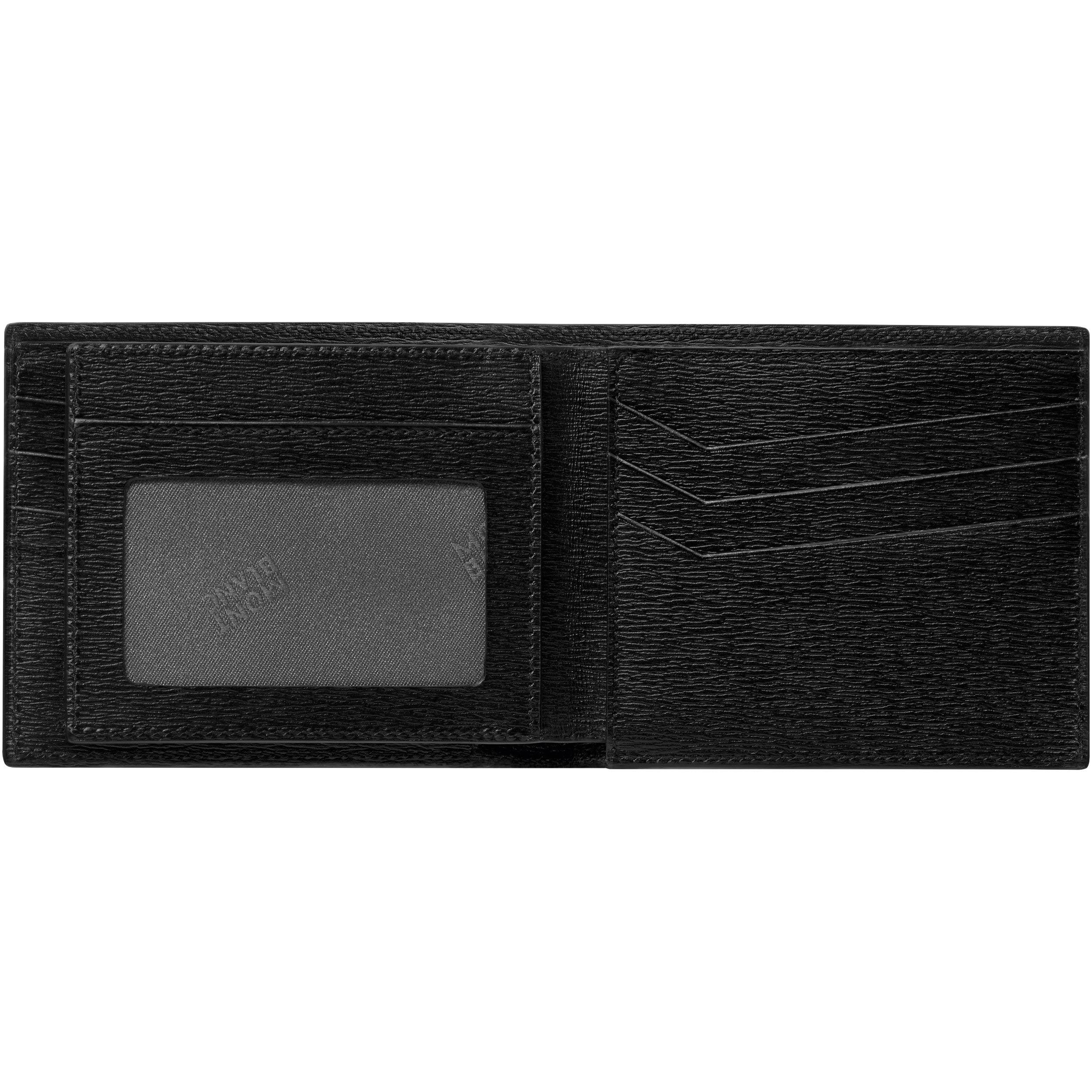 Montblanc portafoglio 6 scomparti con 2 tasche trasparenti 4810 Westside nero 114688