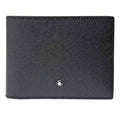 Montblanc portafoglio 6 scomparti con 2 tasche trasparenti Sartorial nero 113220