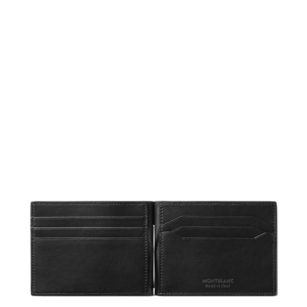 Montblanc portafoglio 6 Scomparti Meisterstück 4810 con fermasoldi  nero 130925