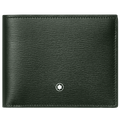 Montblanc portafoglio 6 scomparti Meisterstück 4810 Deep Forest verde 129243