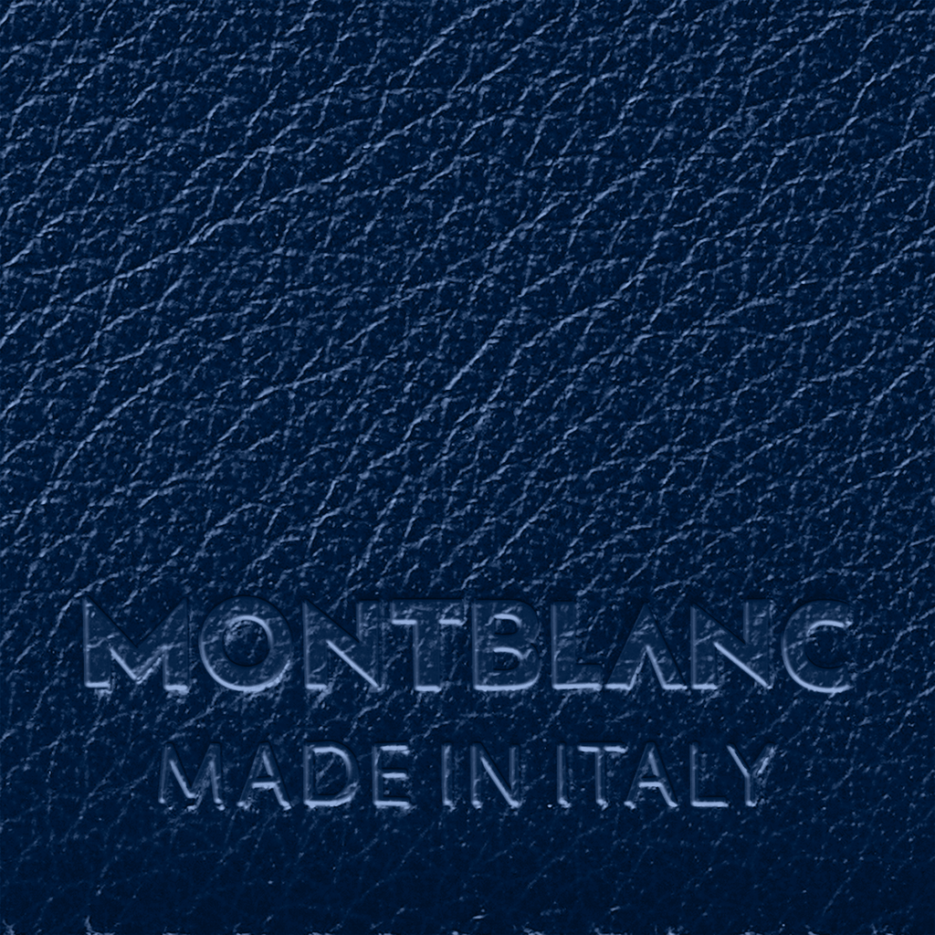 Montblanc portafoglio 6 scomparti Meisterstück Selection Soft blu 130059