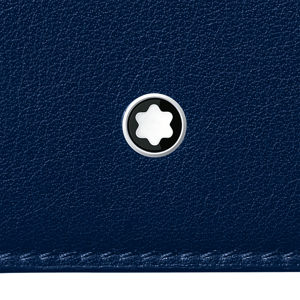 Montblanc portafoglio 6 scomparti Meisterstück Selection Soft blu 130059