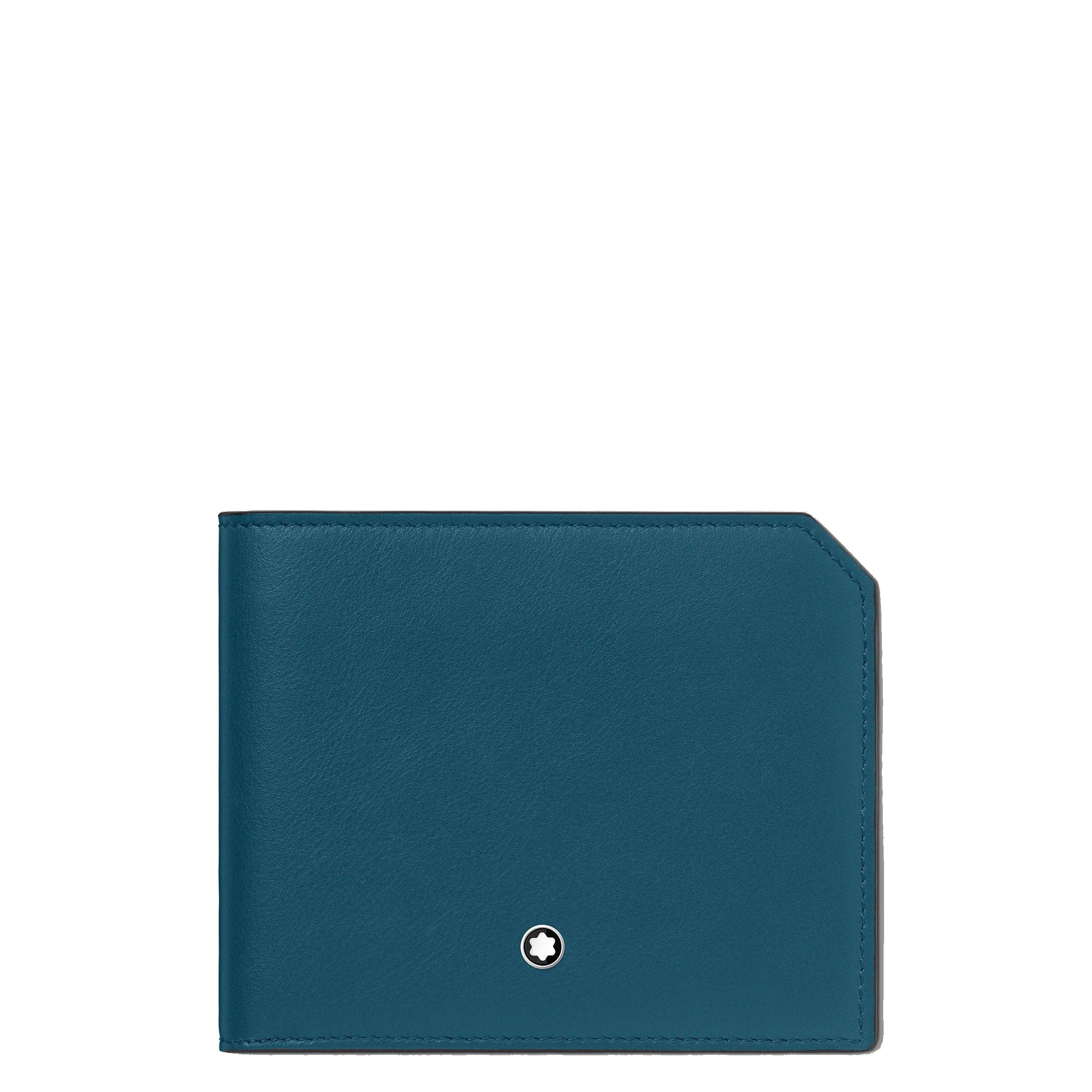Montblanc portafoglio 6 scomparti Meisterstück Selection Soft ottanio 131242