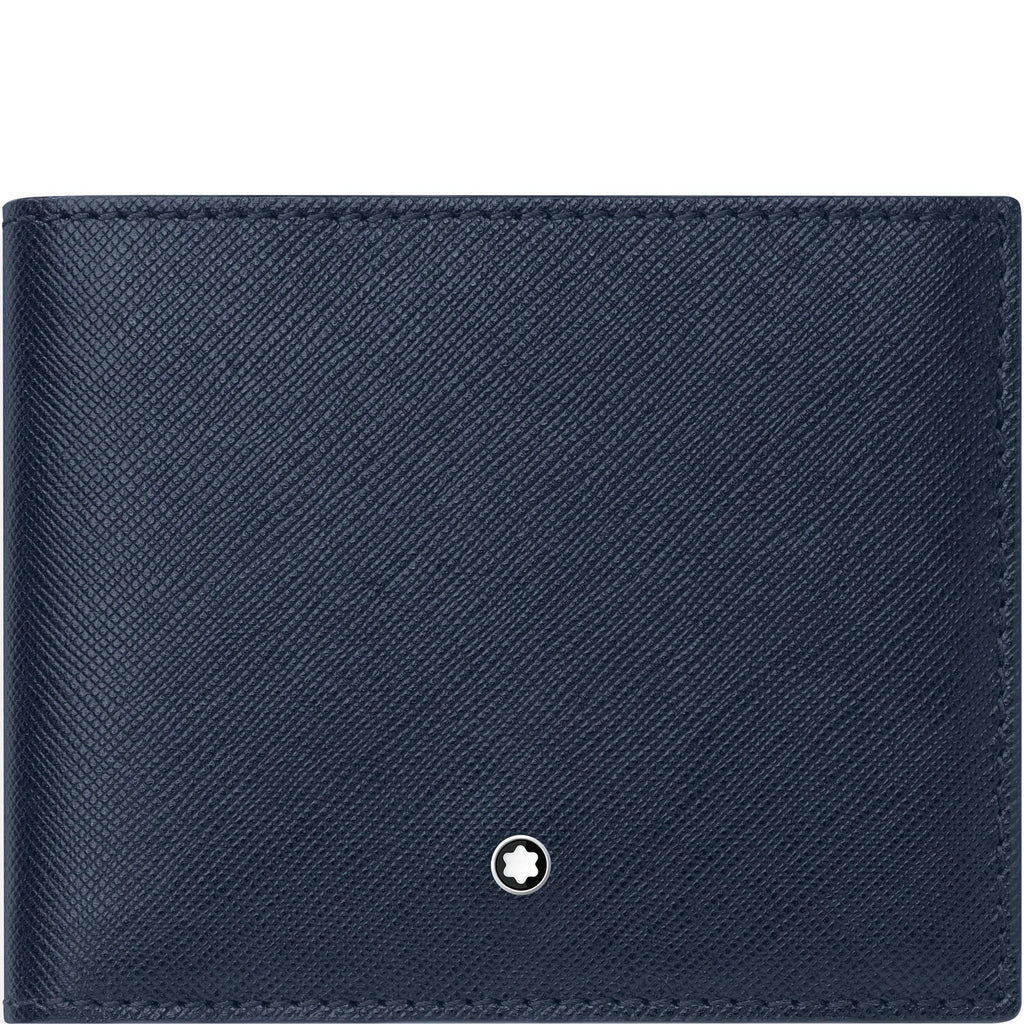 Montblanc portafoglio 6 scomparti Montblanc Sartorial blu 128585