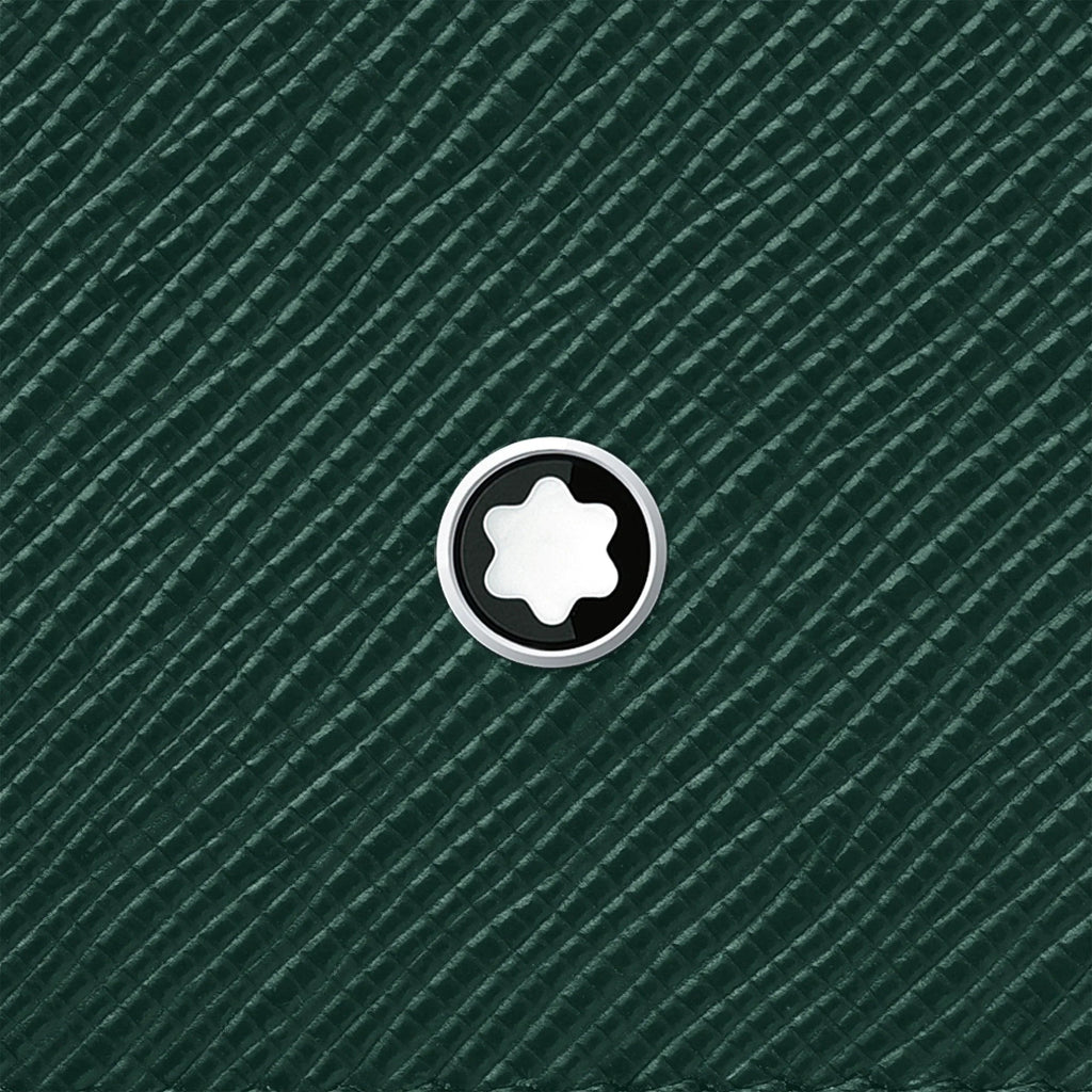 Montblanc portafoglio 6 scomparti Montblanc Sartorial verde inglese smeraldo 130821