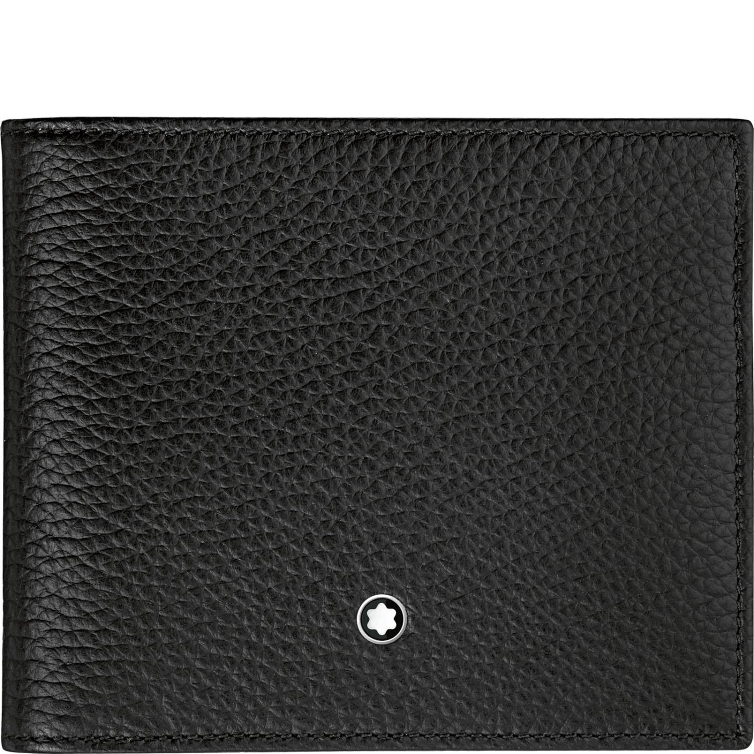 Montblanc portafoglio 8 scomparti Meisterstück Soft Grain nero 114464