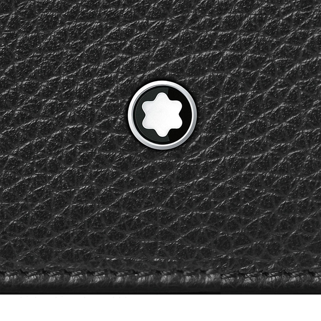Montblanc portafoglio a 6 scomparti Meisterstück Soft Grain nero 126250