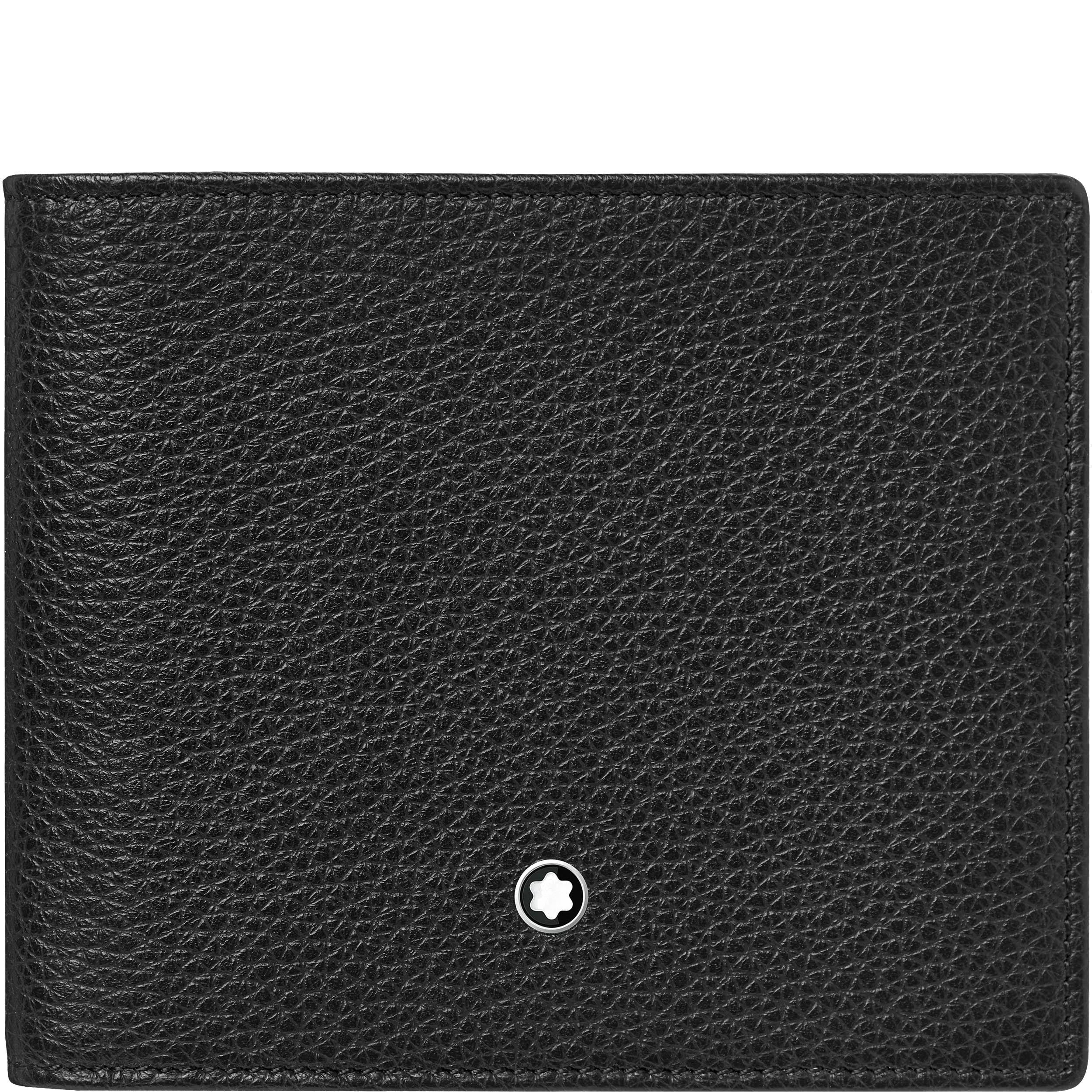 Montblanc portafoglio a 8 scomparti Meisterstück Soft Grain nero 126251