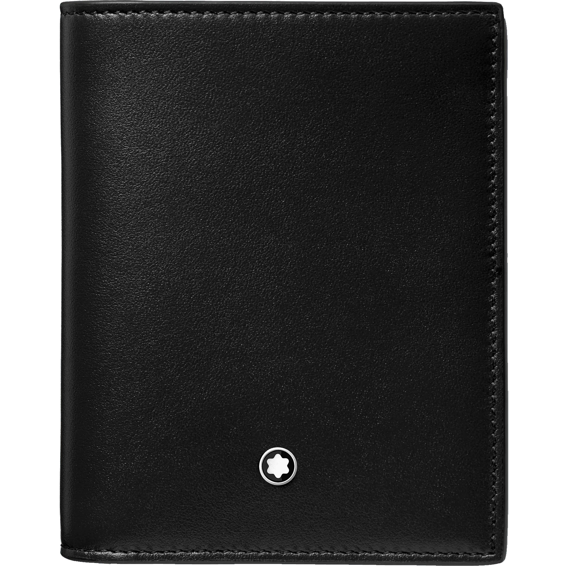 Montblanc portafoglio compatto 6 scomparti Meisterstück nero 129677