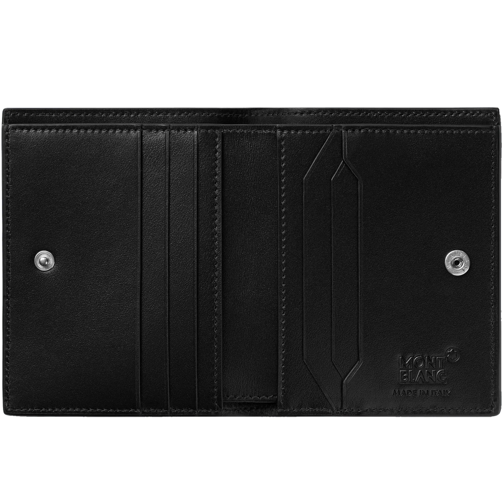 Montblanc portafoglio compatto 6 scomparti Meisterstück nero 129677