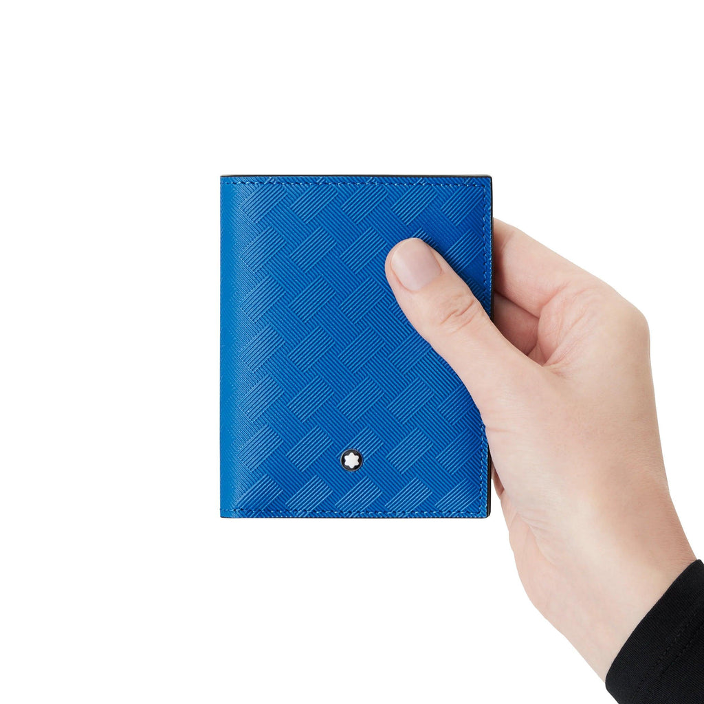 Montblanc portafoglio compatto 6 scomparti Montblanc Extreme 3.0 Atlantic Blue 130233