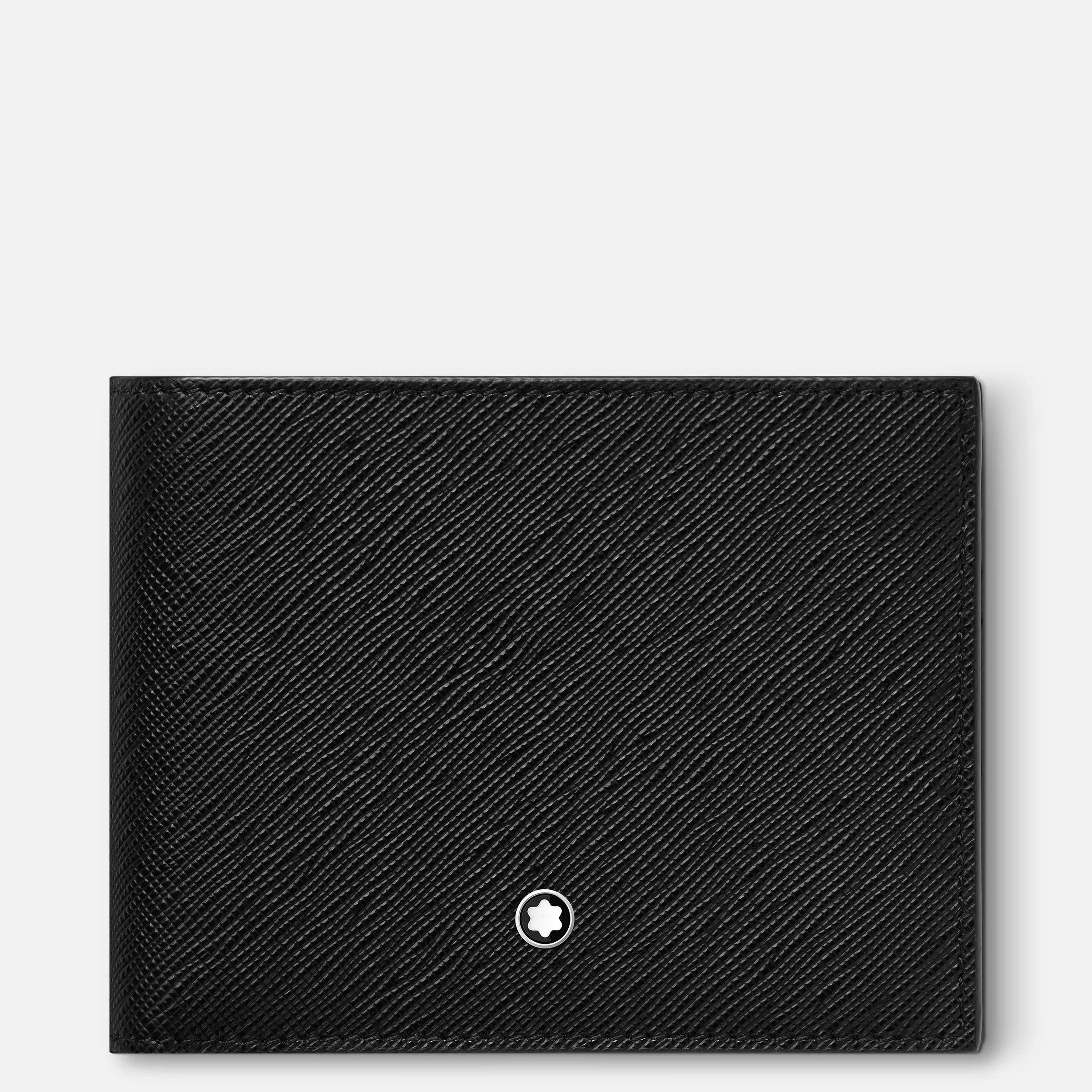 Montblanc portafoglio con 6 scomparti e 2 tasche trasparenti Montblanc Sartorial nero 130318