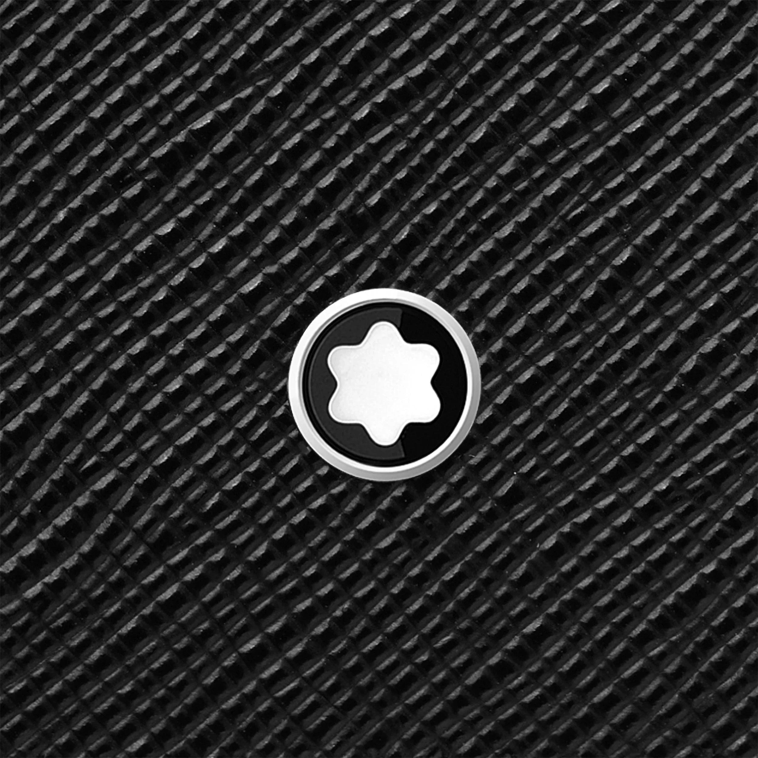 Montblanc portafoglio con 6 scomparti e 2 tasche trasparenti Montblanc Sartorial nero 130318