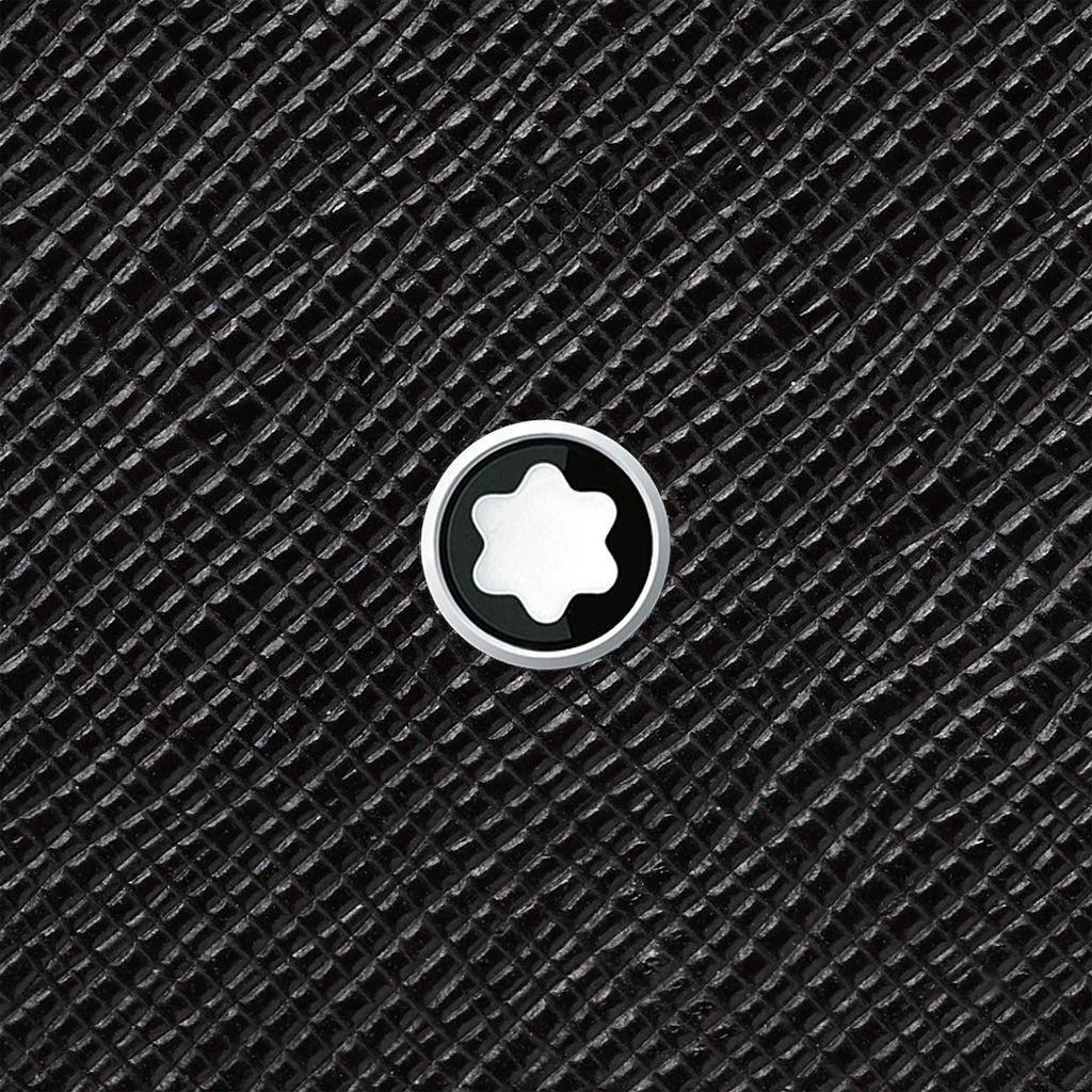 Montblanc portafoglio con 6 scomparti e fermasoldi Montblanc Sartorial nero 130316