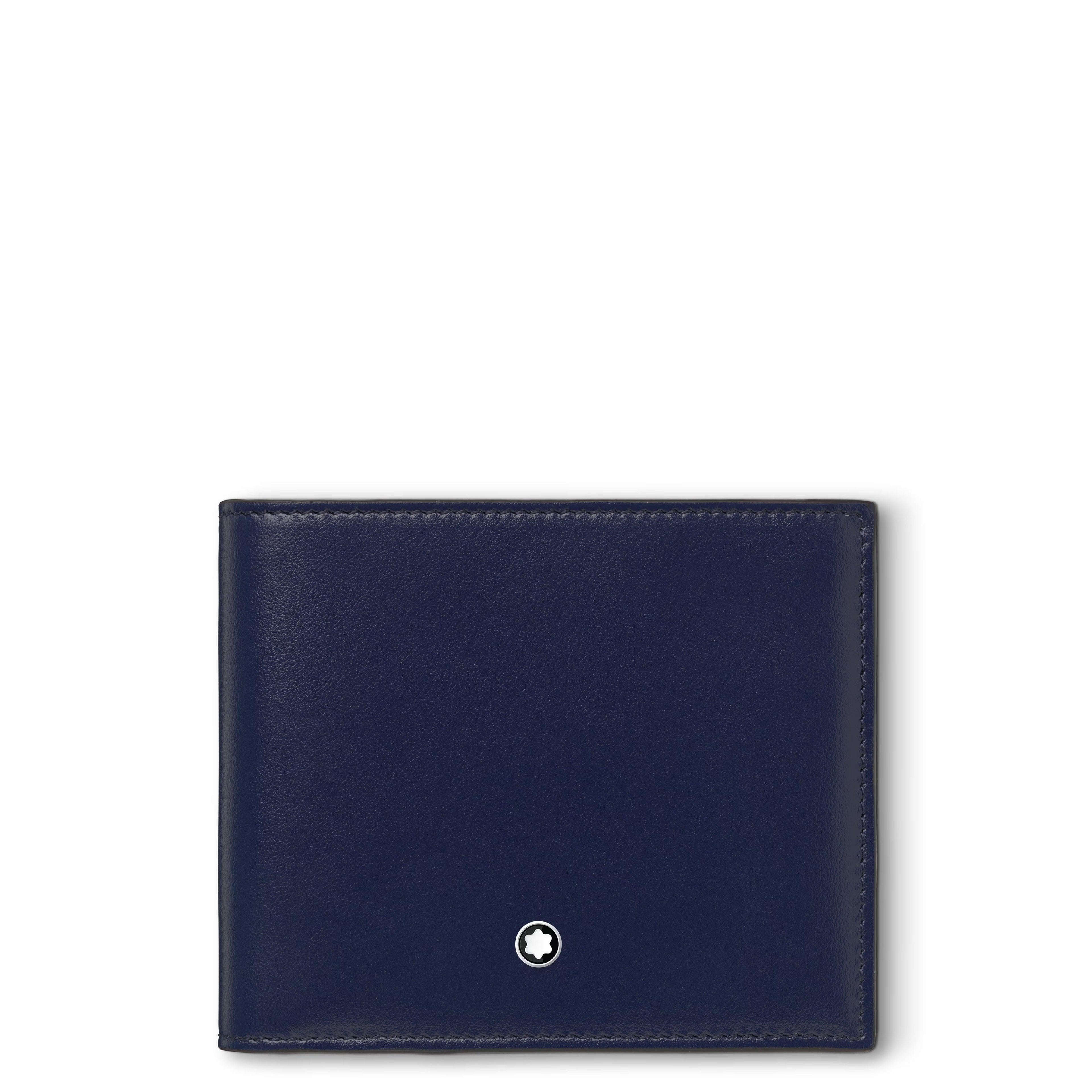Montblanc portafoglio con porta monete 4CC Meisterstück Ink Blue 131934