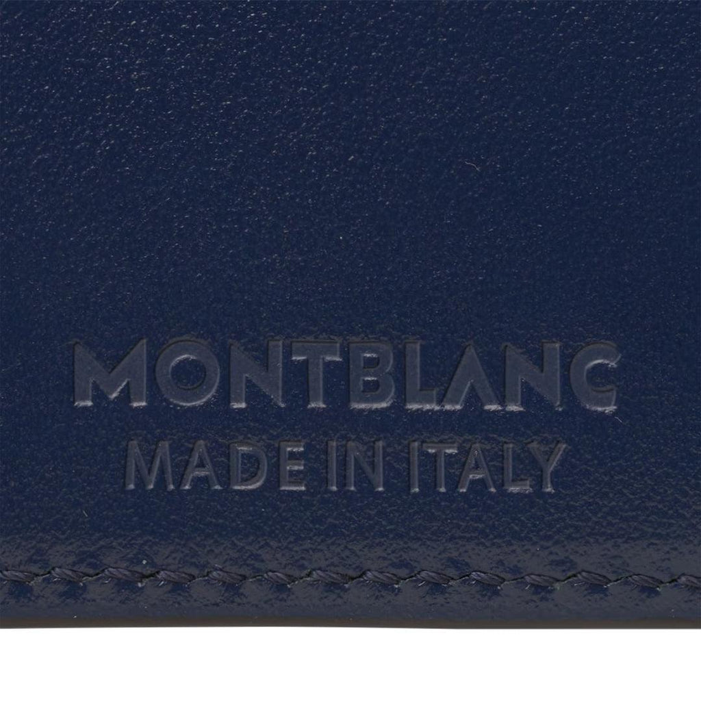 Montblanc portafoglio con porta monete 4CC Meisterstück Ink Blue 131934