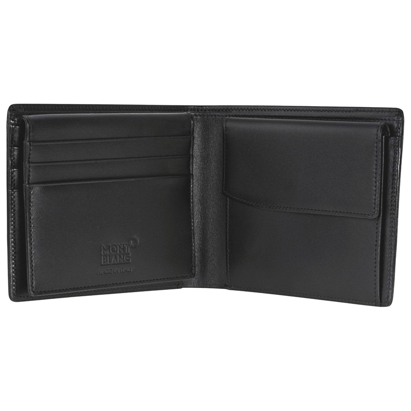 Montblanc Portafoglio Meisterstück 10 scomparti con portamonete nero 5524 nuova referenza 198315