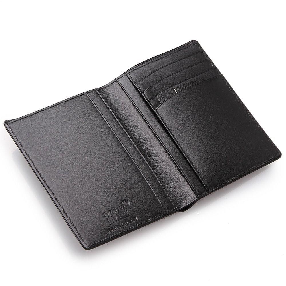 Montblanc portafoglio Meisterstück 4 scomparti nero 11987